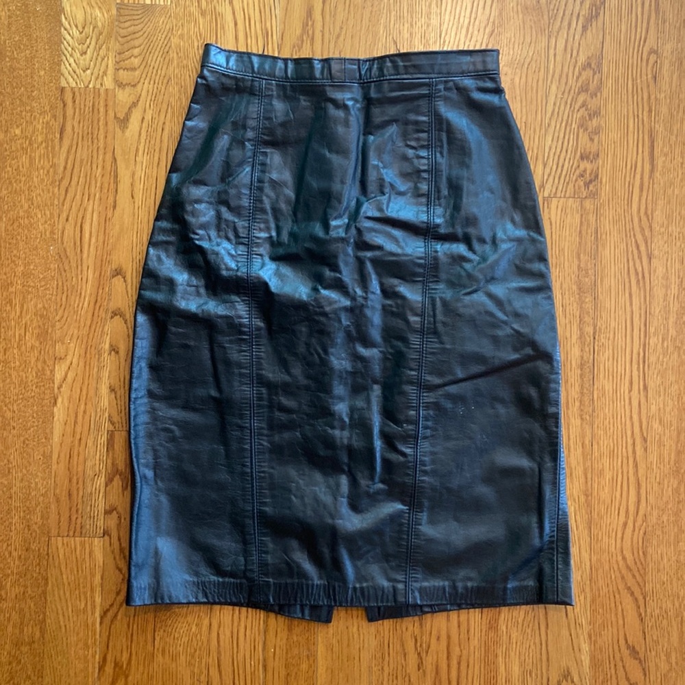 Vintage Leather Skirt